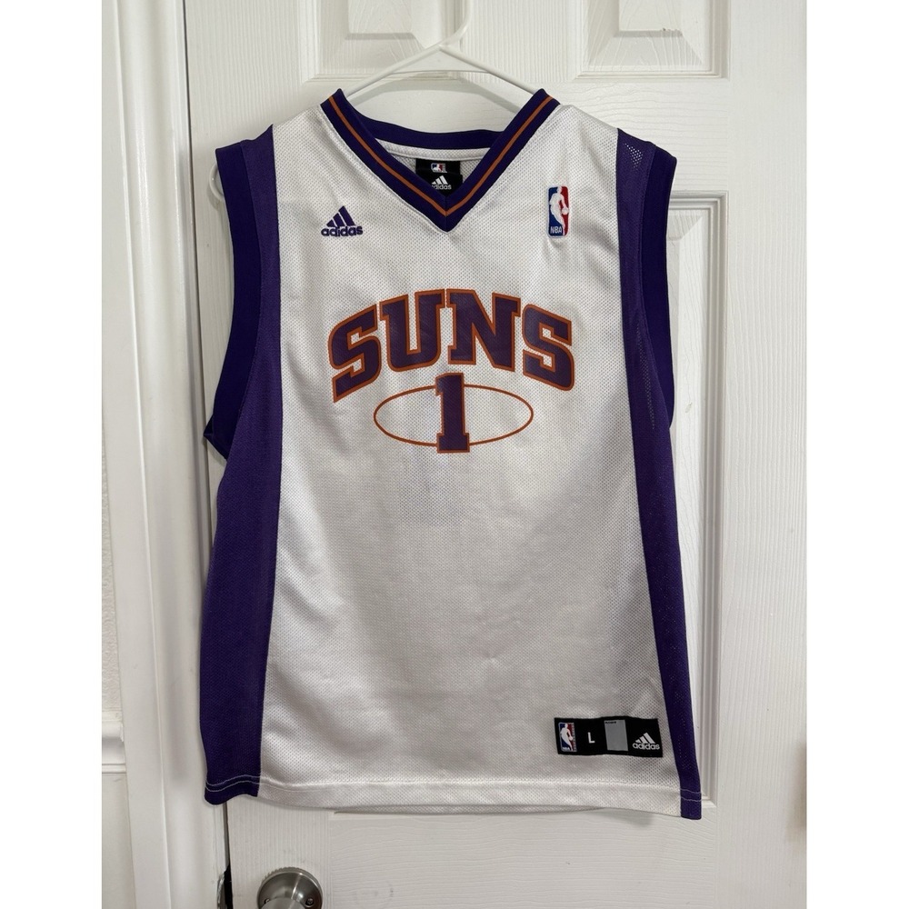 adidas Phoenix Suns Amar'e Stoudemire #1 Youth L (14-16) Jersey White/Purple